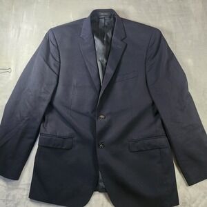 Lauren Ralph Lauren Men's Slim Fit Blazer Size 46 Long Navy Blue Suit Jacket 46L
